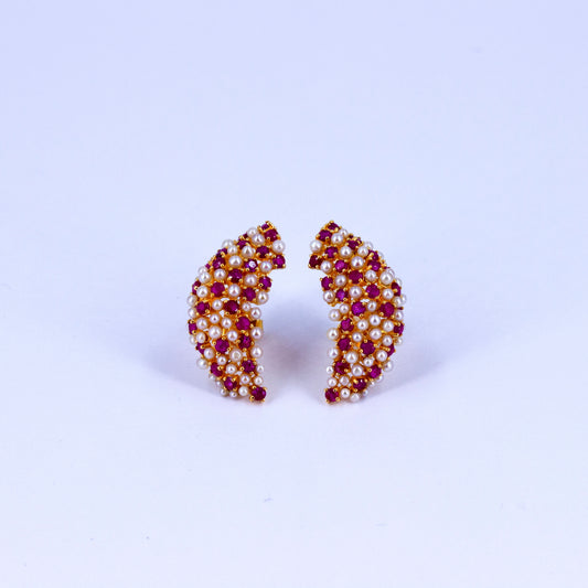 Ruby Grape Earring