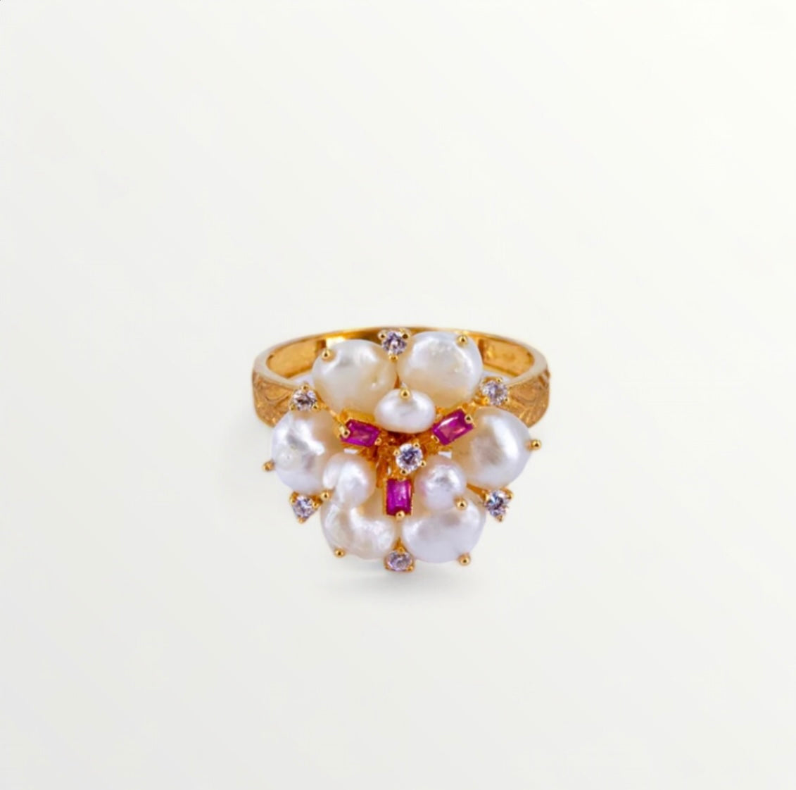 Flower Ruby Ring