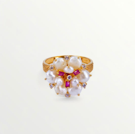 Flower Ruby Ring