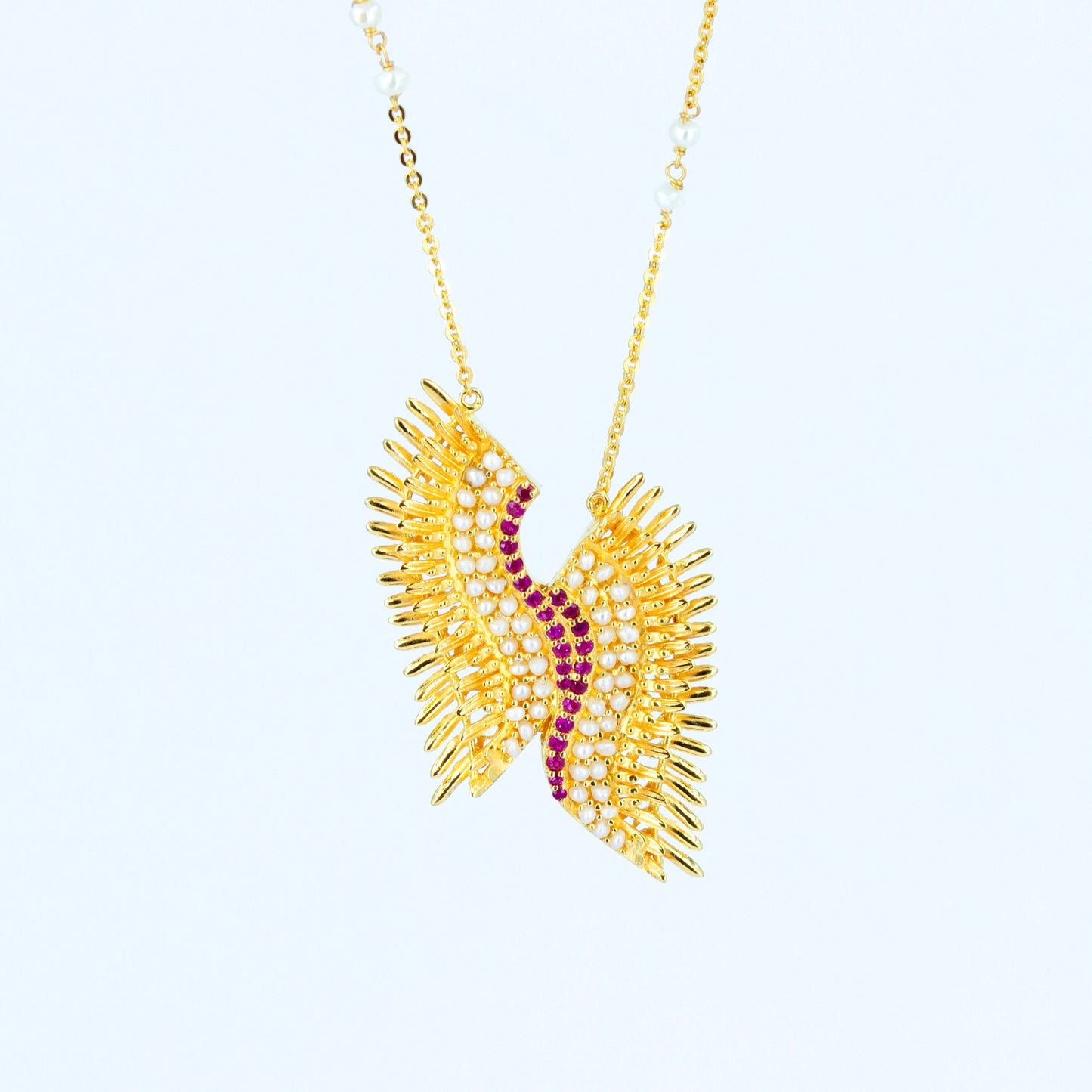 Spike Necklace Ruby